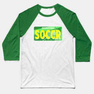 Soccer License Plate Design Baseball T-Shirt